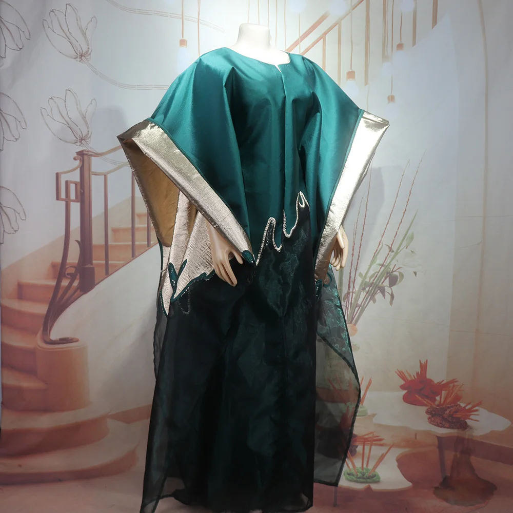 Modische Afrikanische Kleidung Boubou Damenkleid Luxuriöser Afrikanischer Stoff mit Stickerei-Dekoration Damenmode – Detail 7