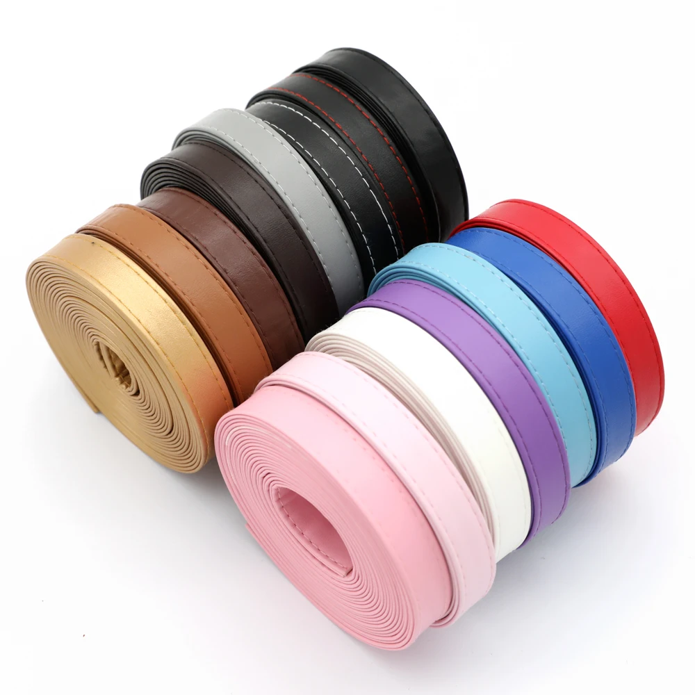 2 metry 15mm pleciona skóra PU plecak pasek ustalenia Faux płaska skórzany sznur sznurek sznurek DIY torba naszyjnik bransoletka