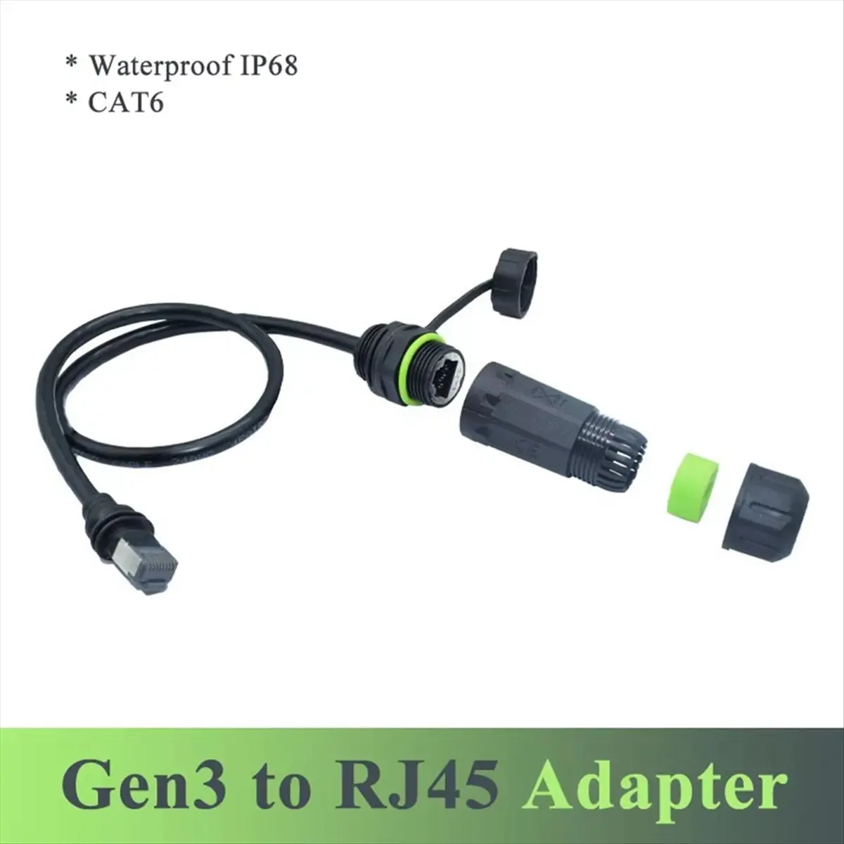 T1421C-100 cm for Gen3 Ethernet Adapter for Mini Cable Extension to RJ45 Coupler IP68 Waterproof for Dish and Router HOT