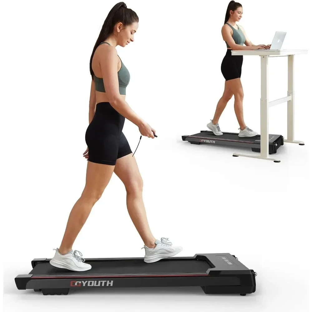 Treadmill 2 in 1  with Wireless Speaker, Remote Control and LED Display, Walking Jogging Machine for Home/Office Use Treadmill