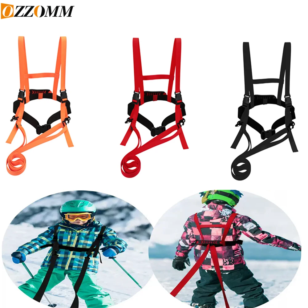 1PCS Kids Ski Training Harness Skiing Trainer Speed Control Teaching Snowboard Safety Belt for Beginner Toddler Skiing Harness