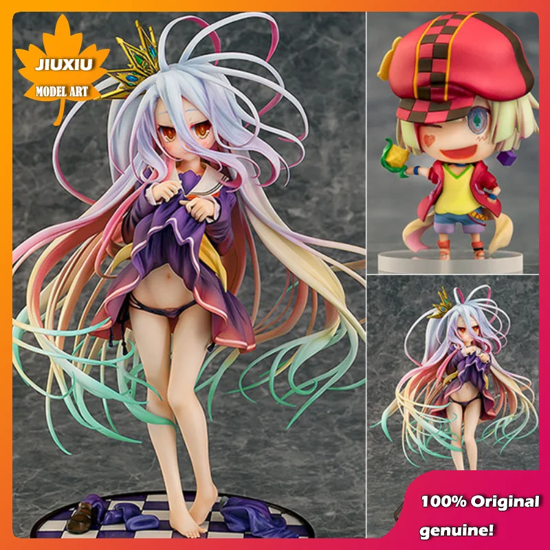 

100% Original:No Game No Life Shiro Tuck up ver.18cm PVC Action Figure Anime Figure Model Toys Figure Collection Doll Gift