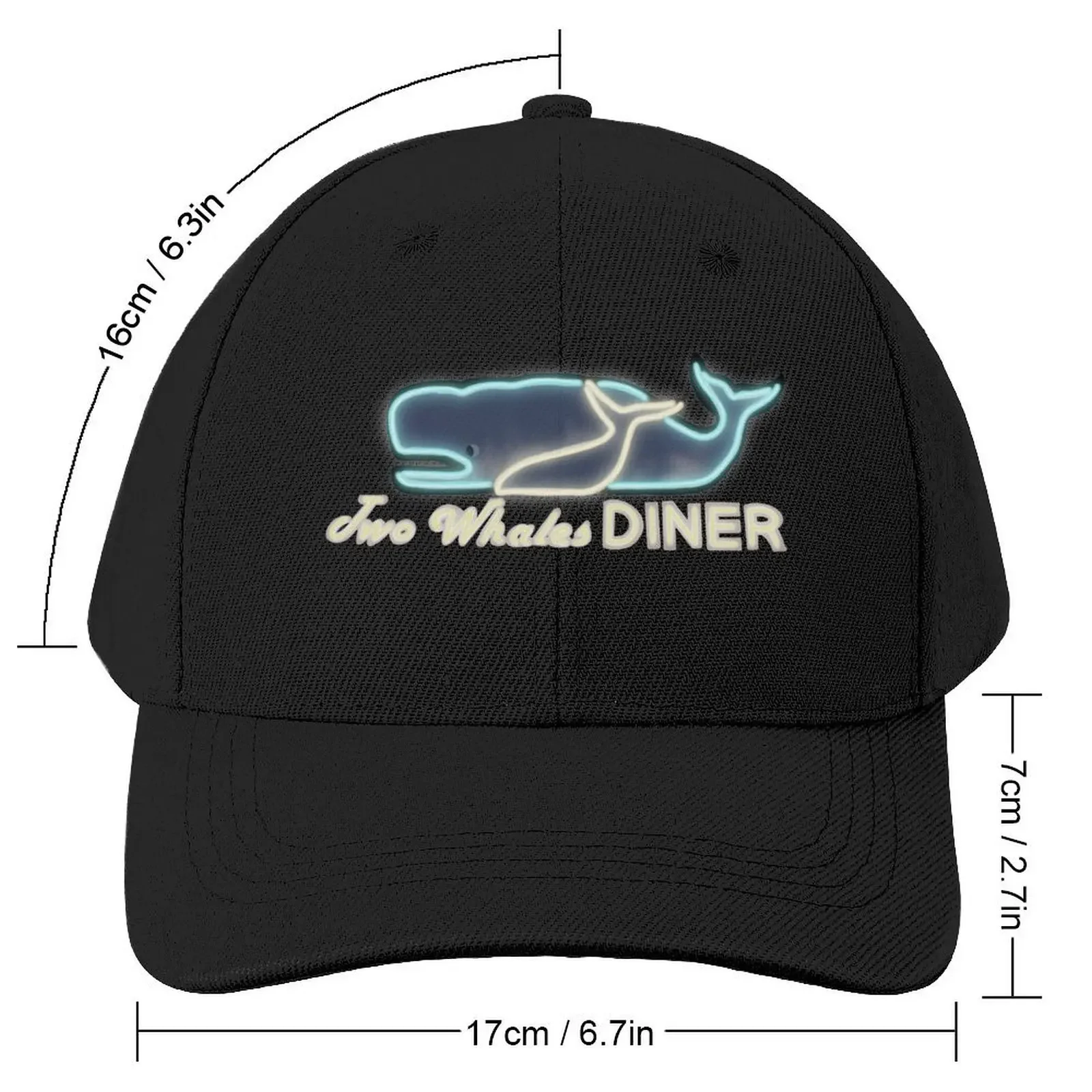 Two Whales Diner Baseball Cap foam party Hat Hood Hats Man Women's