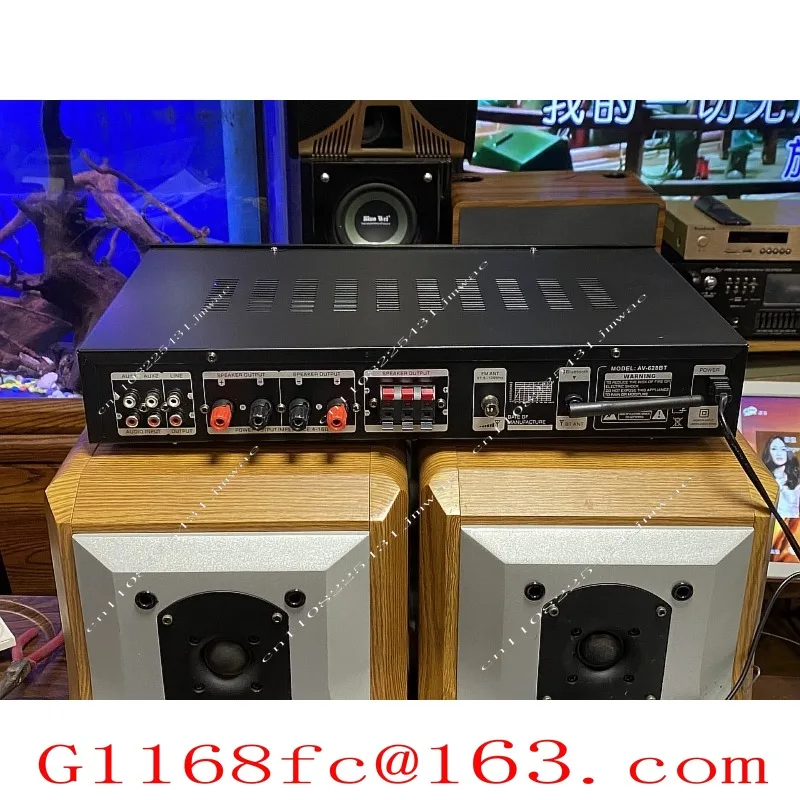 AV-628BT 5-Channel HIFI Amplifier Bluetooth 600W Digital Stereo Audio Amplifier USB Power Amplifier