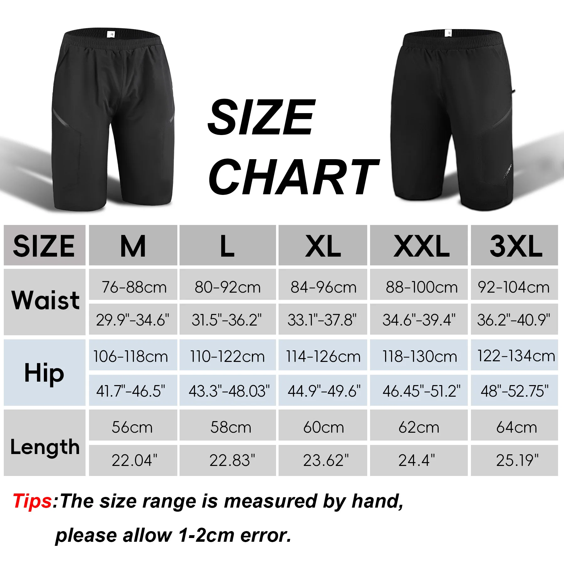 X-TIGER Men\'s Cycling Shorts 5D Gel Pad Shockproof MTB Road Bike Shorts Breathable Sports Shorts Mountain Cycling Clothing