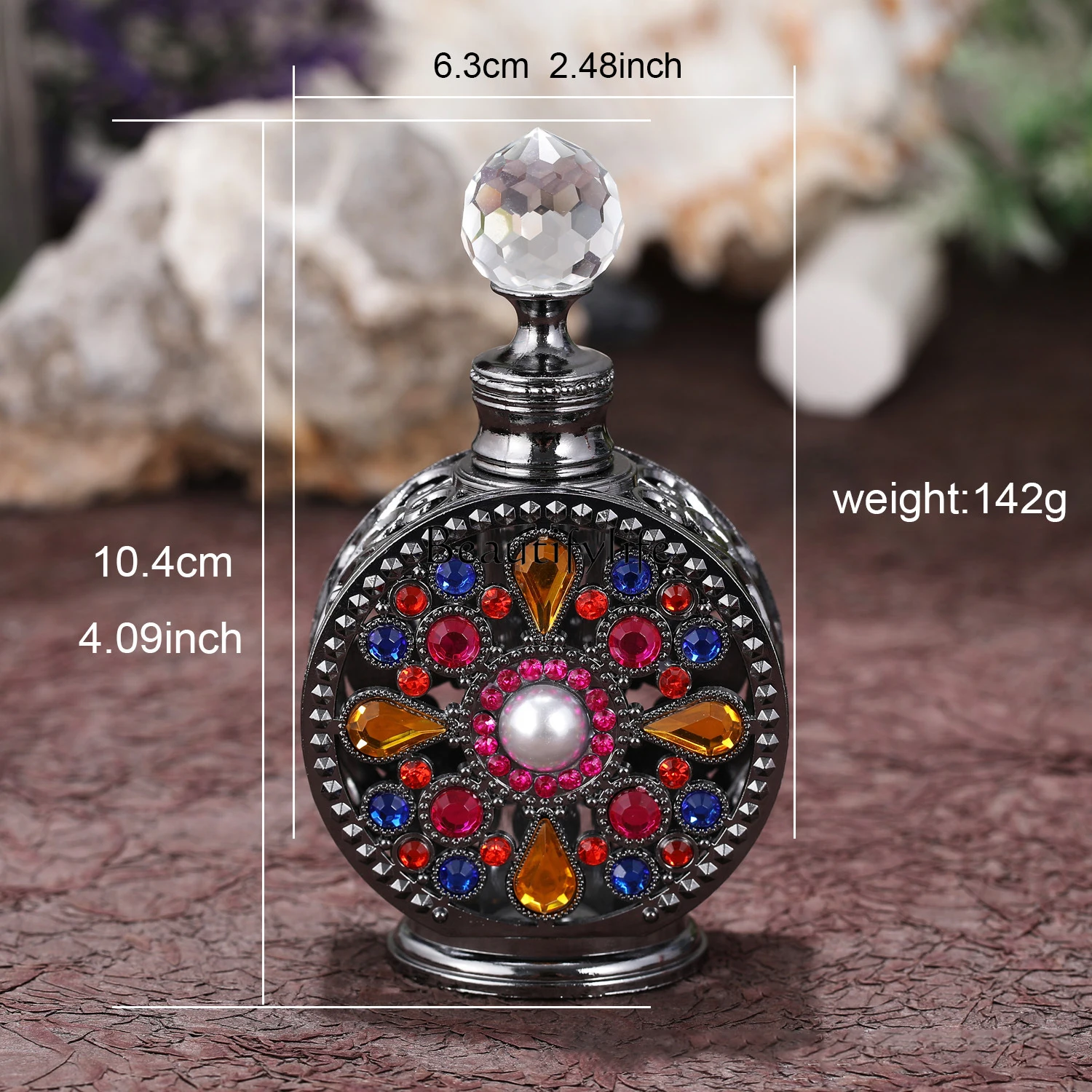 15ML Distributor Decorative Bottles Glass Jars and Crystal Lids Home Accessories