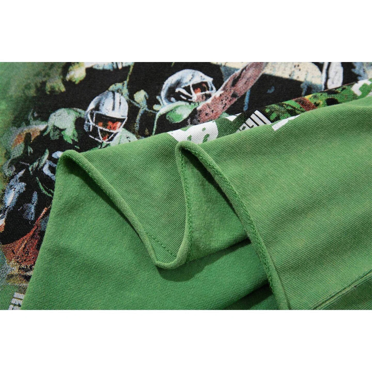 MAJESTIK American Football Beaded Print Short-Sleeved T-Shirt - Loose-Fitting Round-neck Casual Shirt for Men and Women - Summer