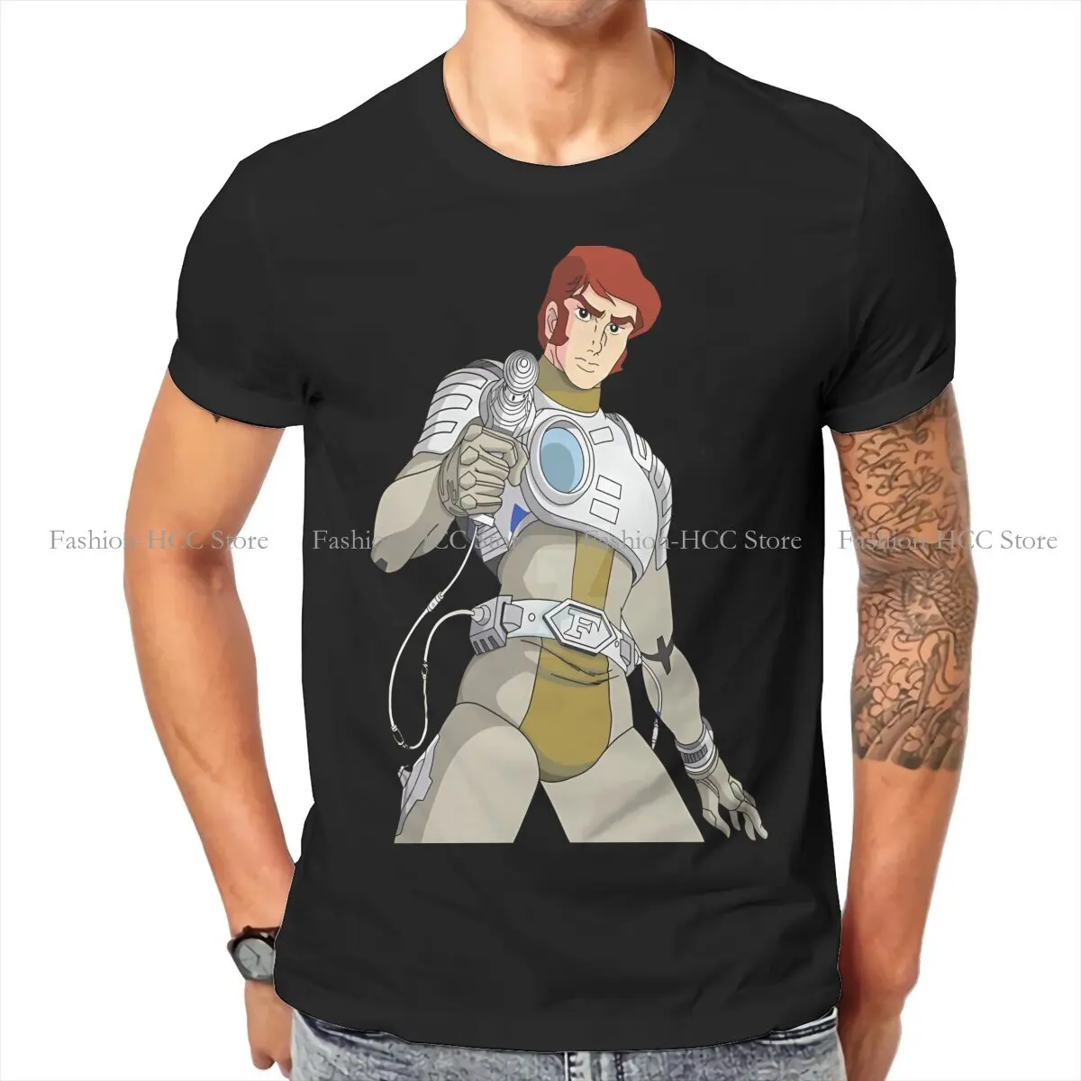 Captain Future Futuremen TShirt for Men Flam Soft Leisure Sweatshirts T Shirt Novelty New Design