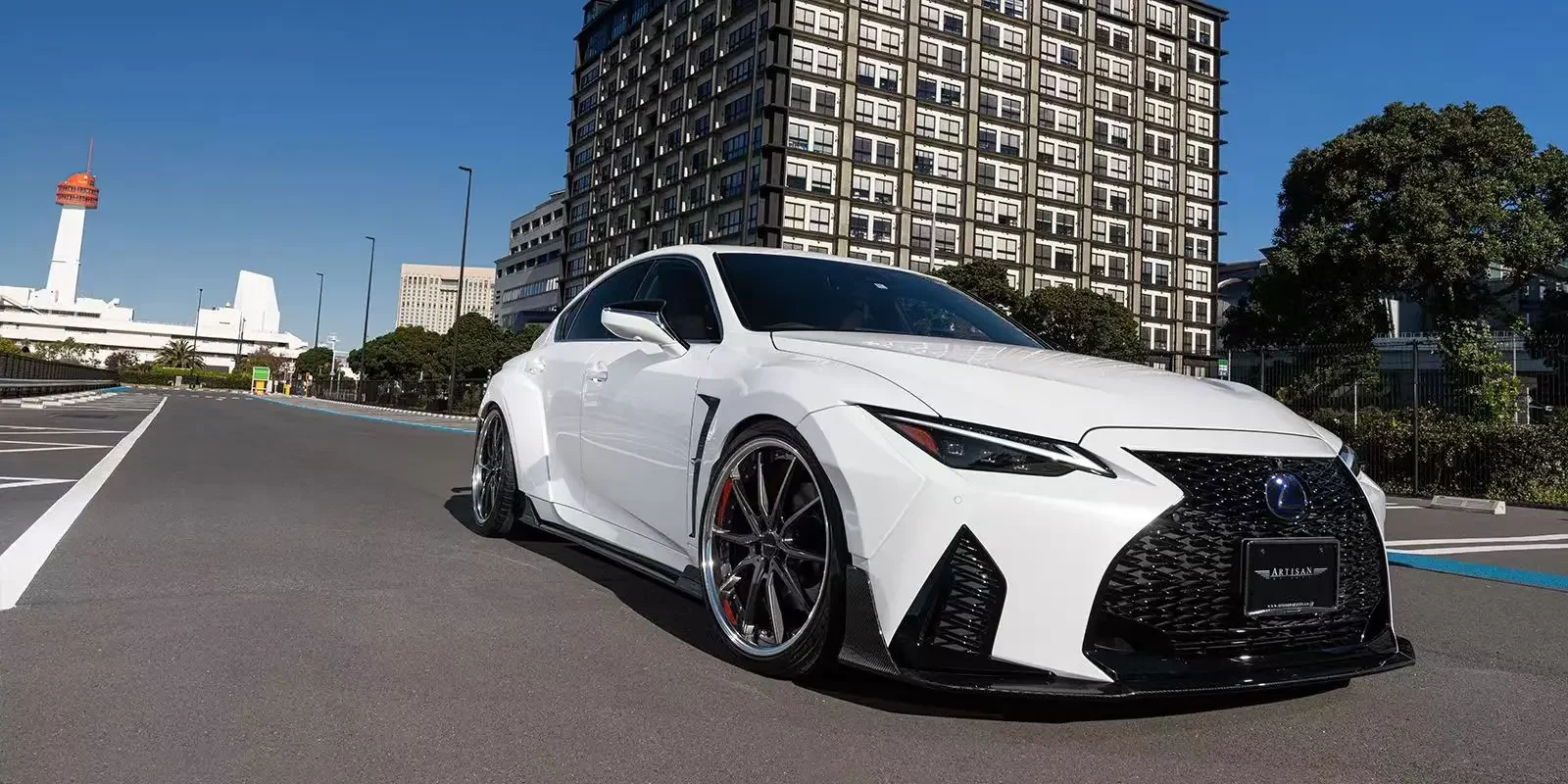Craftsman Style Front Lip Side Skirt Wheel Arch Kit for Lexus IS250 IS300 IS350 2022-2023 Upgrade