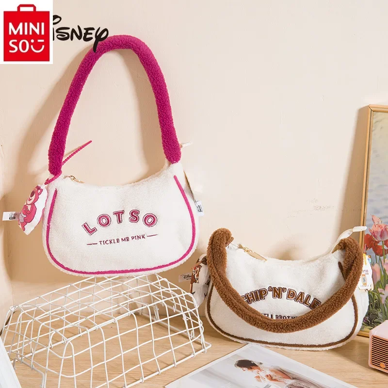 Miniso Disney Comic Stich Bad Lightyear Mode Umhängetasche Student süße vielseitige tragbare Achsel Tasche