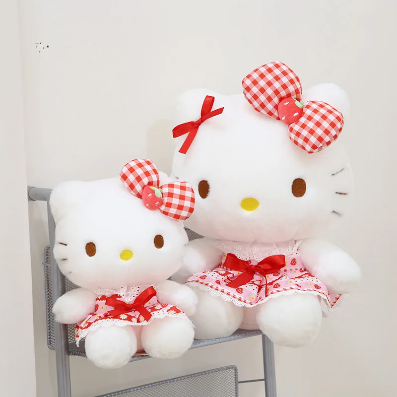 

Милая розовая плюшевая кукла Hello Kitty, спутник для сна, Детская плюшевая игрушка для девочек, подарок на день рождения, плюшевая подушка, домашний декор