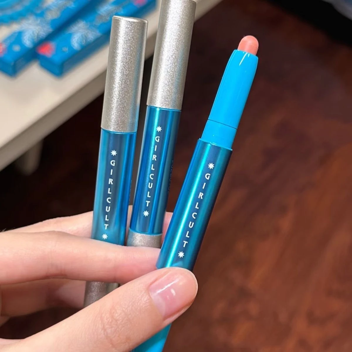 Girlcult Trucco Penna multifunzionale Occhi Matte Lip Line Matita modellante Rossetto a lunga durata Blush per guance