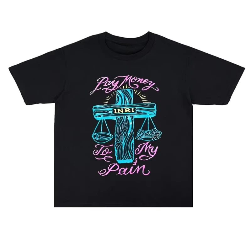 

2025 New Alternative Rock Metal PTP Band Pay Money To My Pain Printed T-shirt Short Sleeve High Quality Luxury Brand Ins Y2k