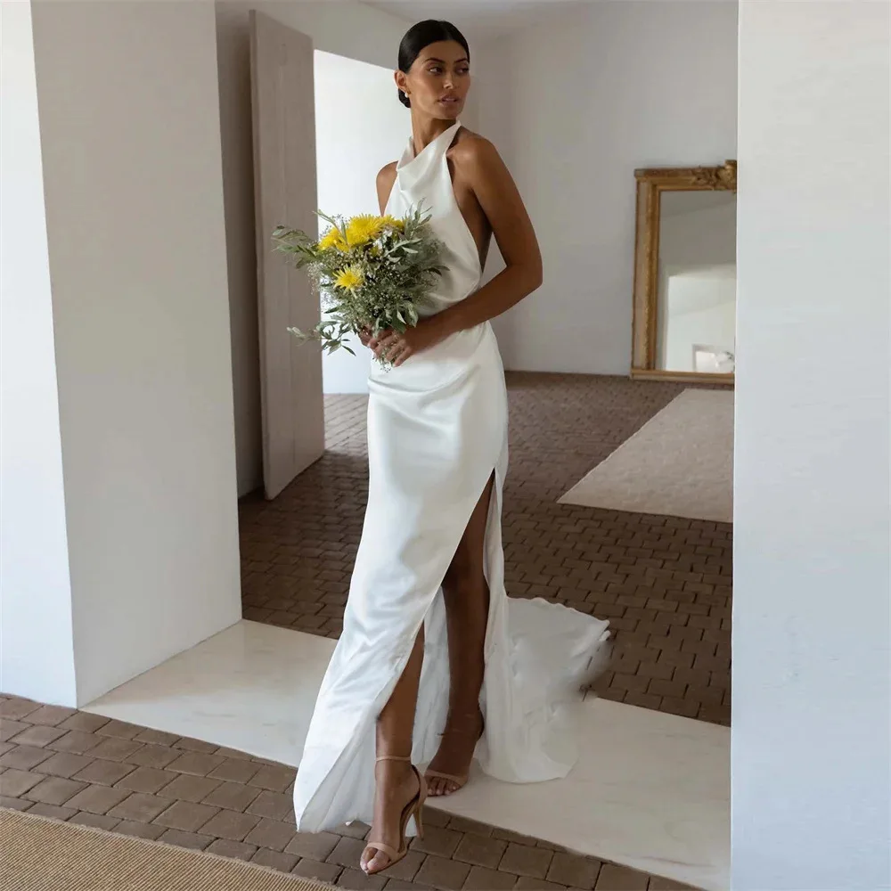 

New dress Slim-Fit Simple Wedding Dress Customized
