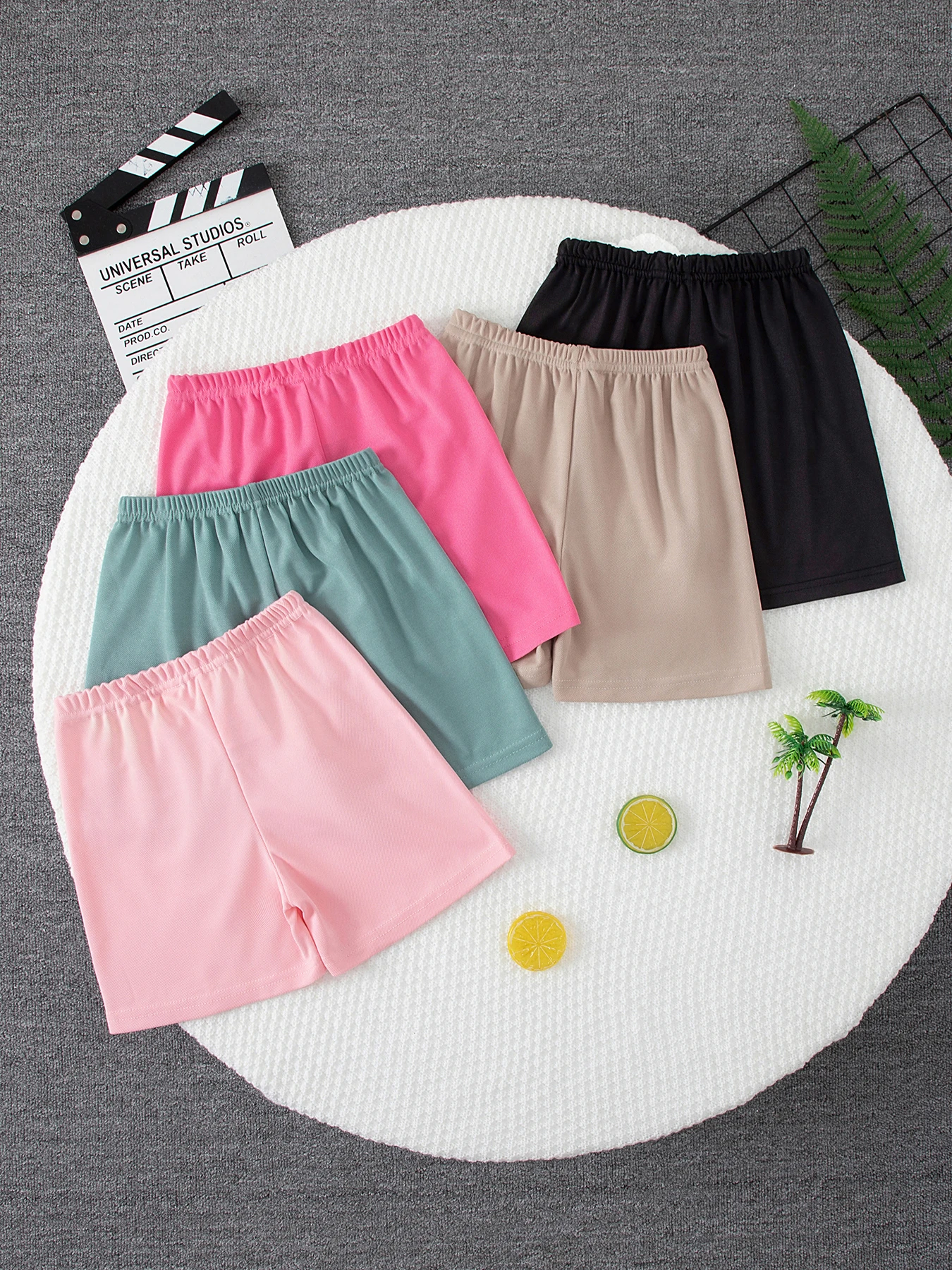 4/5-teiliges Set Mädchen-Sommer-Freizeitshorts, vielseitige und bequeme Outdoor-Sportshorts für Kinder, Hosen für Zuhause – Detail 5