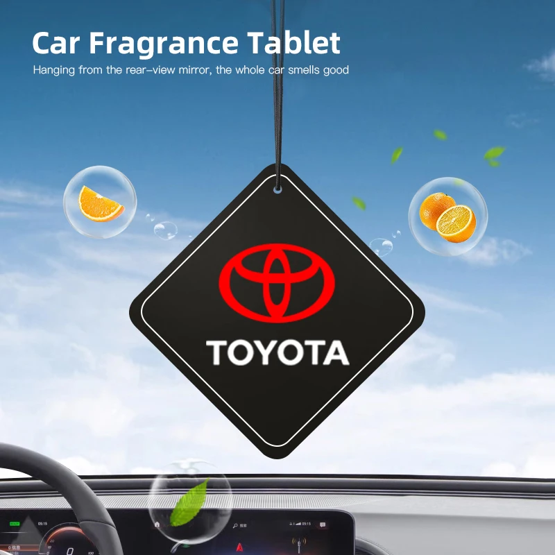 تويوتا سيارة أقراص العطور معطّر الهواء تزيين مُثبت ل هايلكس Aygo يارس Ractis كورولا كامري أوريس Rav4 نكهة السيارة #2