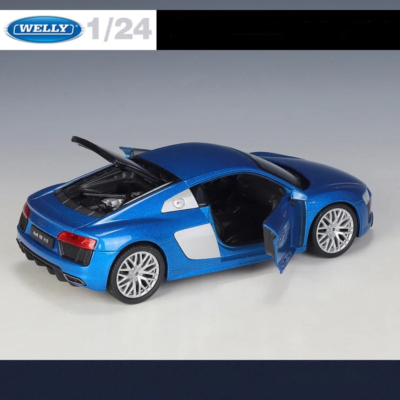 Welly 1:24 Audi 2016 R8 V10 Alloy Model - Ideal Children's Toy and Collectible Gift