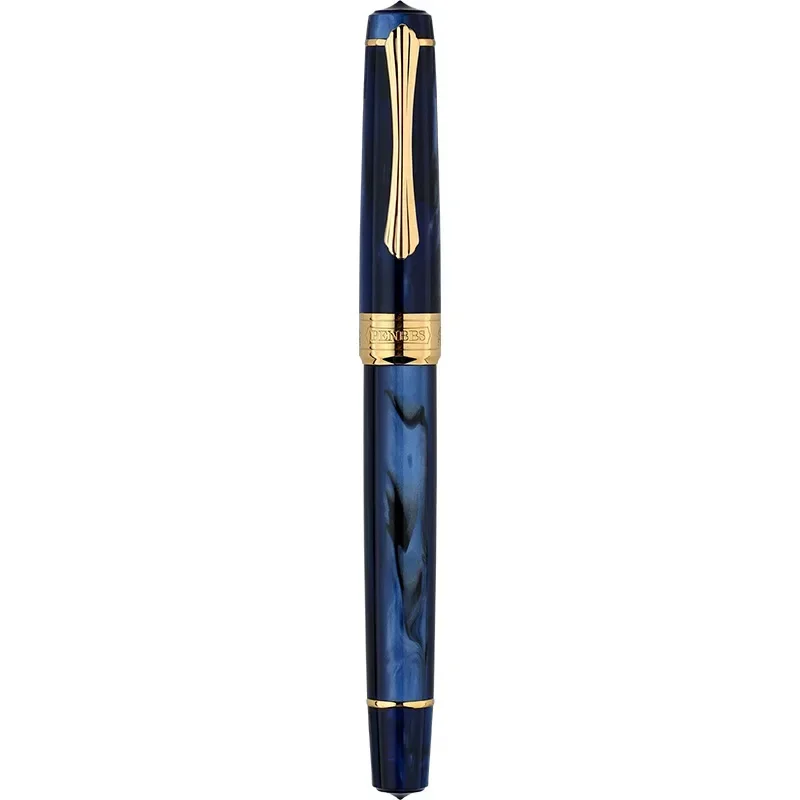

PENBBS 556 Piston Fountain Pen Blade/Round Nib Ink-absorbing Pen Large Capacity Transparent Acrylic Business Writing Gift Pen