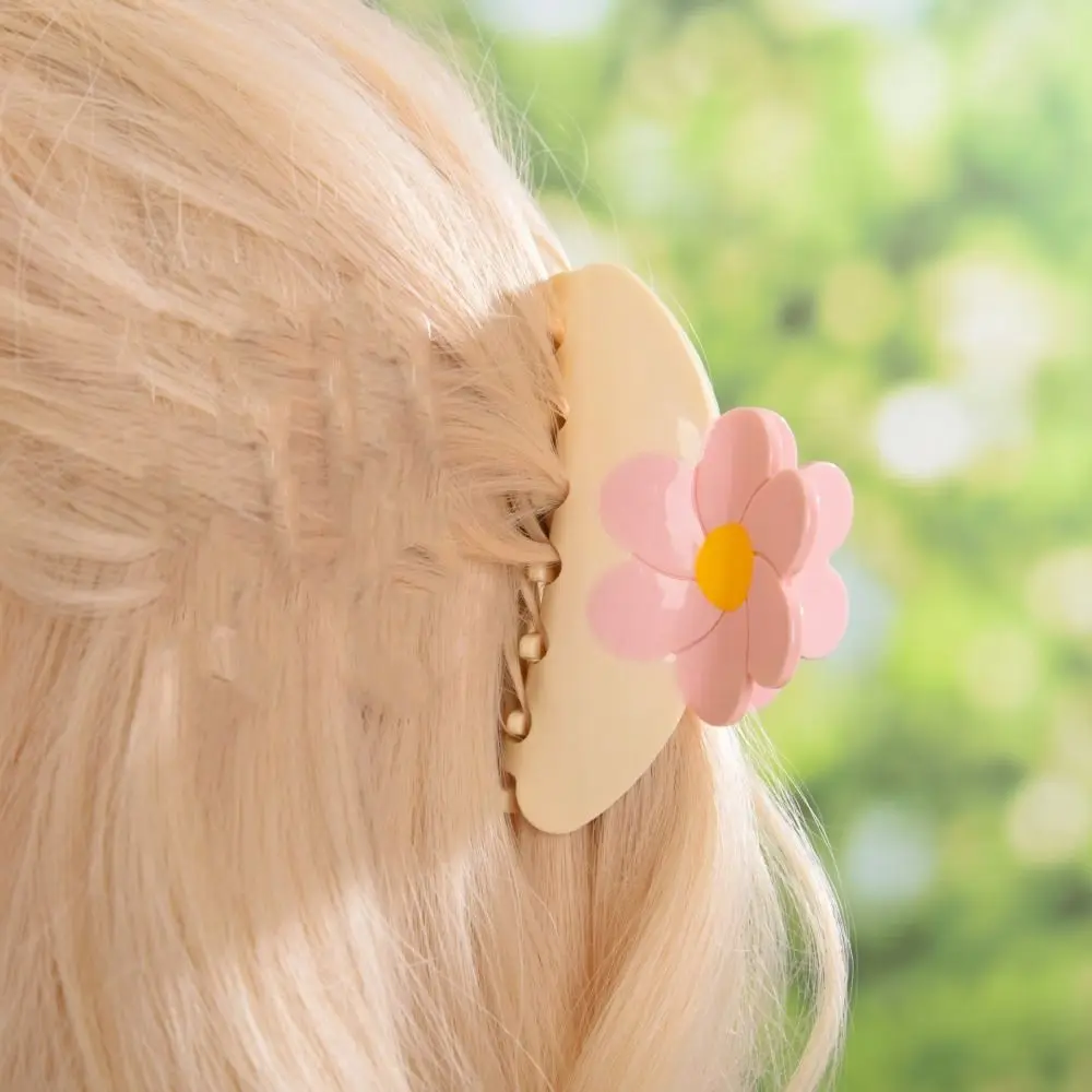 الملونة زهرة خلات مشبك شعر حجر الراين دبوس الشعر حمض الخليك القرش كليب إكسسوارات الشعر أغطية الرأس ساكورا المشابك الصيف