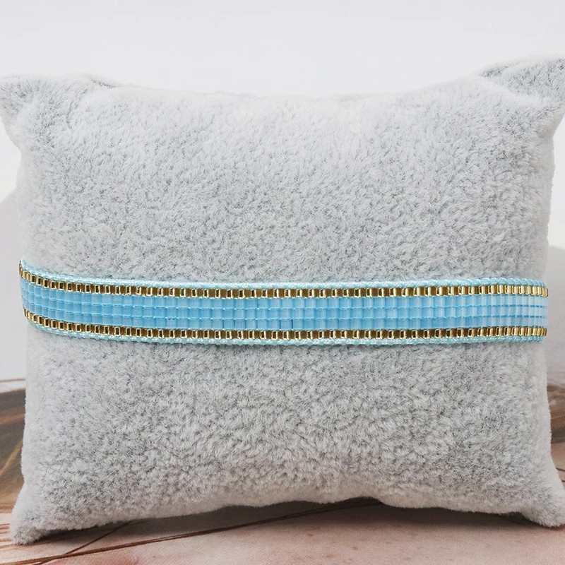 Браслеты ZHONGVI в минималистическом стиле с полосками для женщин, блестящие бусины Миюки, ювелирные изделия дружбы в европейском и американском стиле для отпуска