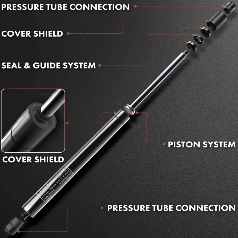 PUSU 2PCS Rear Hatch Lift Supports Shock Struts for Honda Crosstour 2012-2015 Hatchback 74820TP6A01, 74870TP6A01 74820-TP6-A01
