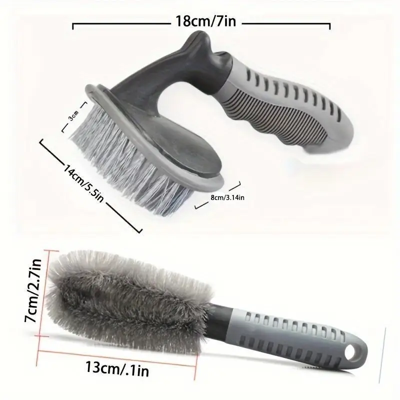 Complete Car Wash Kit, Tire Cleaner, Rim Brush, Duster, Perfect for Cars, Motorcycles and Trunks, Easy To Use Maintenance Tools