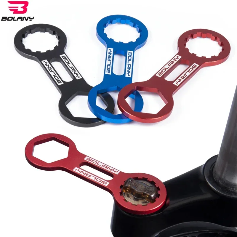 BOLANY Mountain Bike Front Fork Shoulder Cover Wrench 12T/26mm EIEIO Air Forks Upper-cover Remover Bicycle Repair Tools