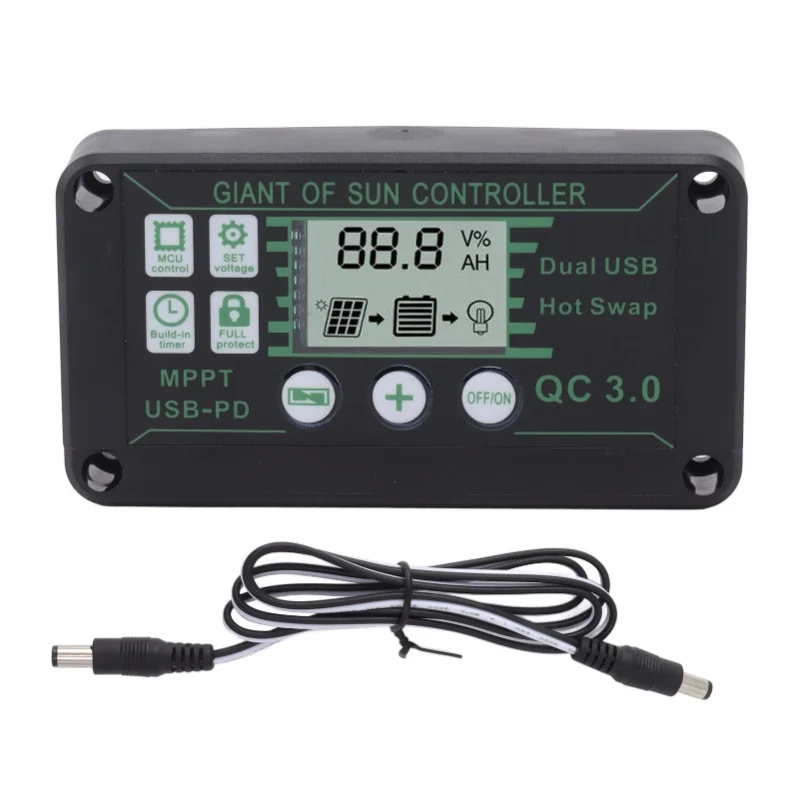 

Solar Charge Controller MPPT ABS Auto Focus Solar Regulator Charge Controller For RV Trailers Boats