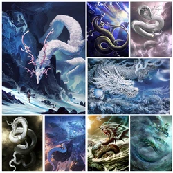 YOUQU Landscape DIY 5D Diamond Painting “Oriental Dragon” Diamond Embroidery Full Square/Round Rhinestone Wall Decoration