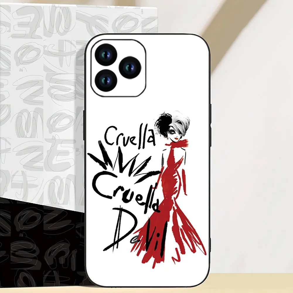 Disney Film Cruella Phone Case For iPhone 11 12 13 14 15 Mini Pro XS Max X S Plus XR Shell