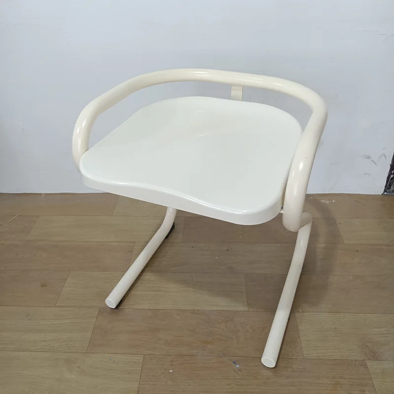 

Medieval restaurant home leisure wrought iron dining chair creative modern simple dressing stool