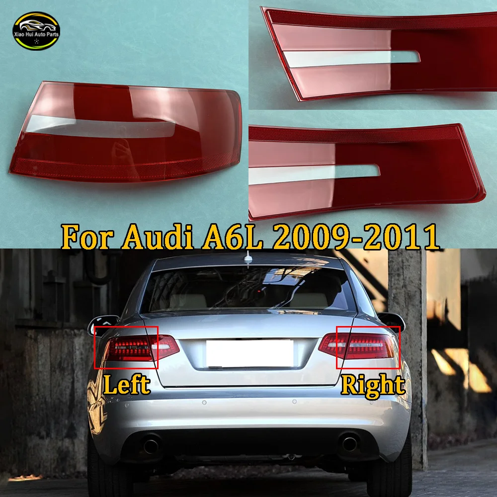 For Audi 2009 2010 2011 A6L Outer Taillight Shell Tail Lamp Cover Turn Signal Stop Light Mask Replace Original Lampshade