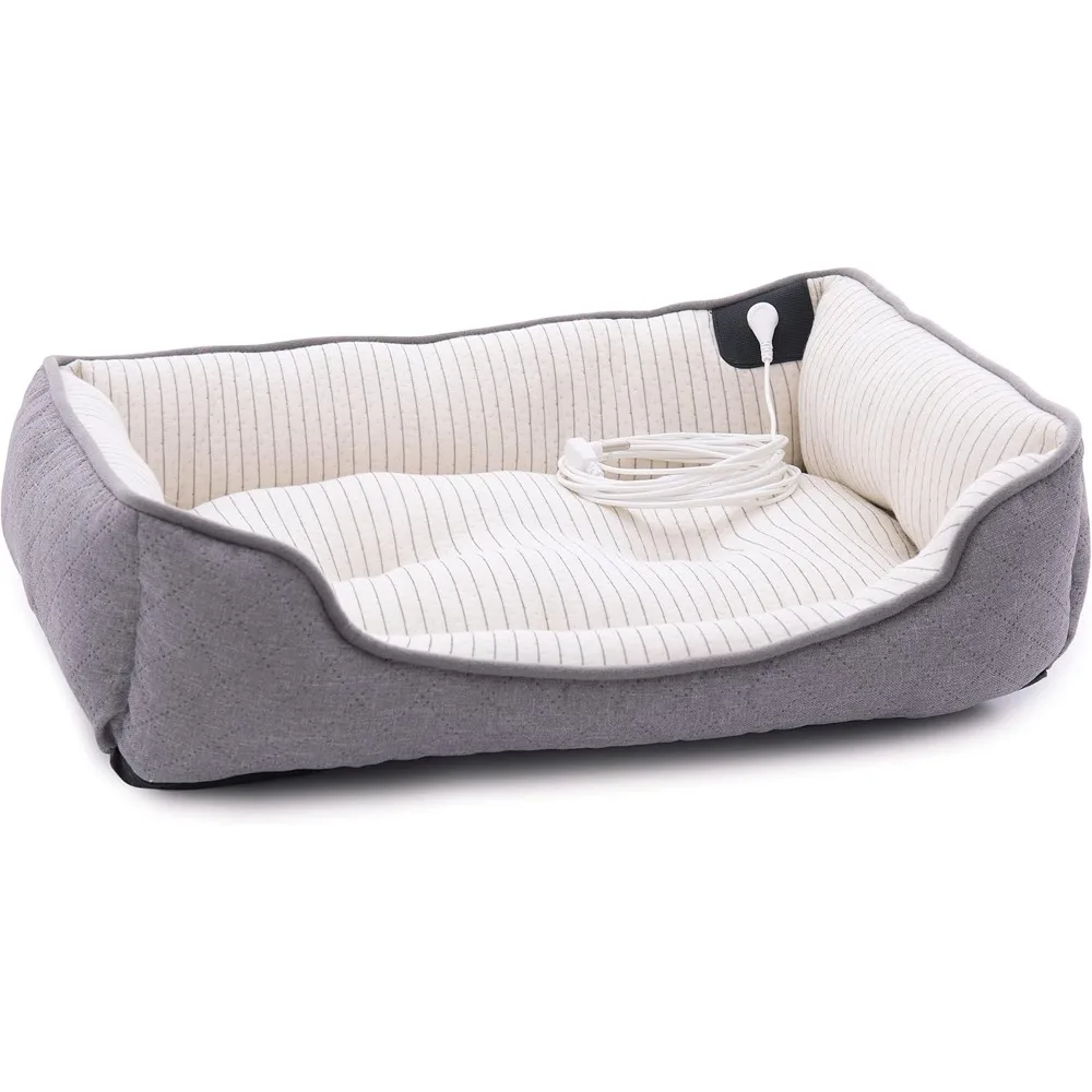 

Кровать для домашних животных для собак и кошек, заземленный прямоугольник с проводящим серебряным волокном. Средняя кровать — 30 x 20 дюймов. 15 футов гр.