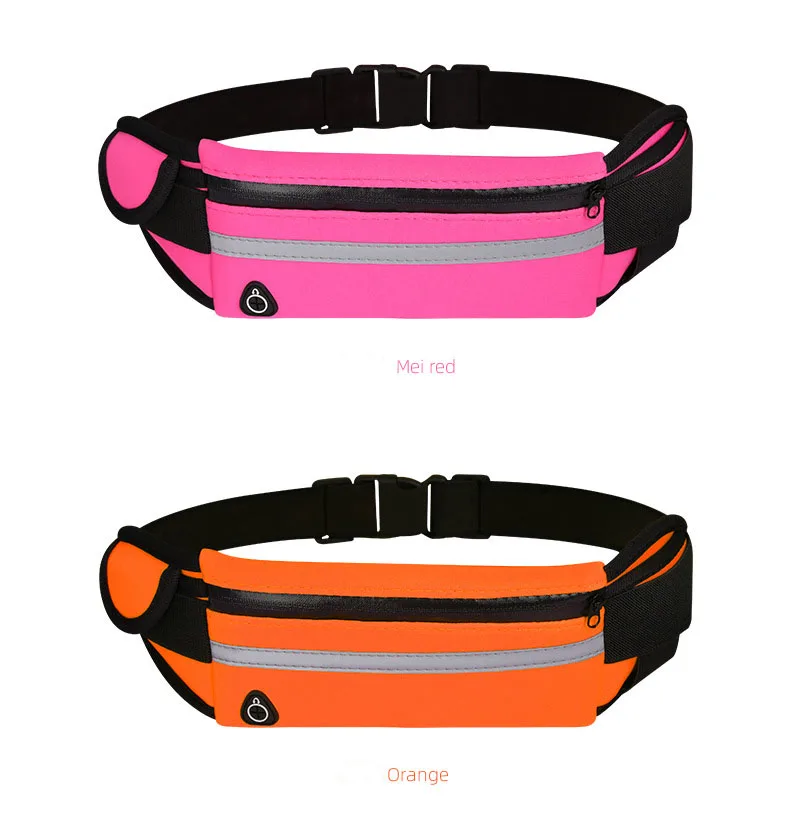 Outdoor Running Waist Bag Waterproof Invisible Water Bottle Waist Bag Men's and Women's Multi functional Fitness Sports Phone Wa