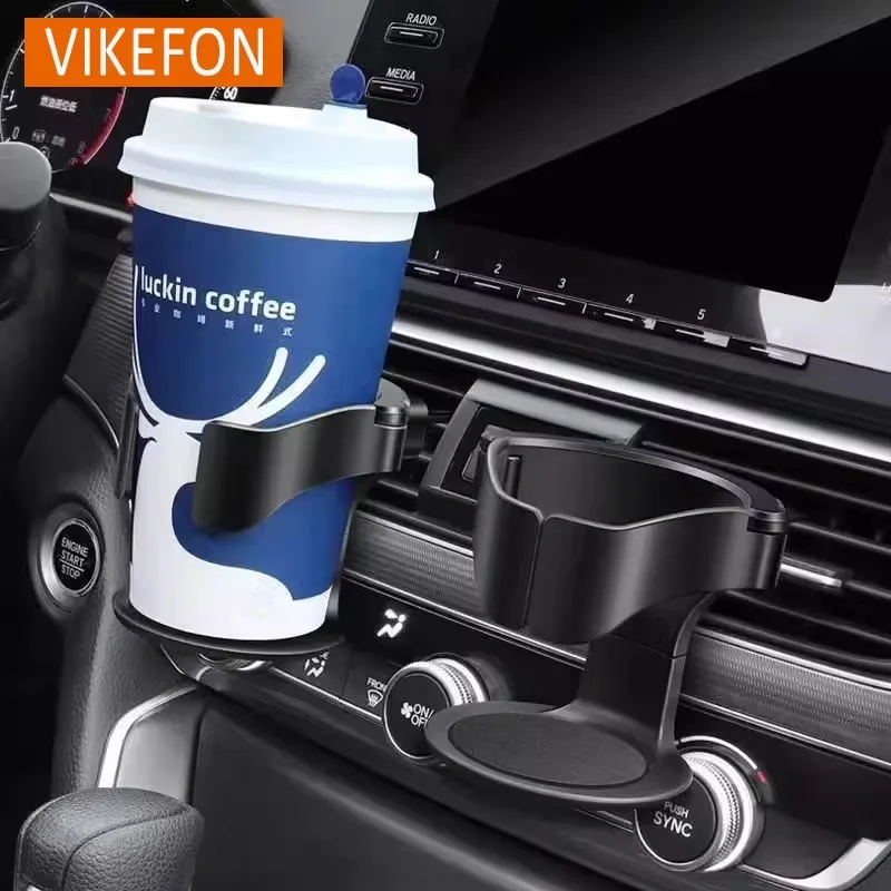 2PCS Convenient Stable Car Air Vent Outlet Water Cup Holder General Purpose Coffee Beverage Storage Holder Car Storage Organizer