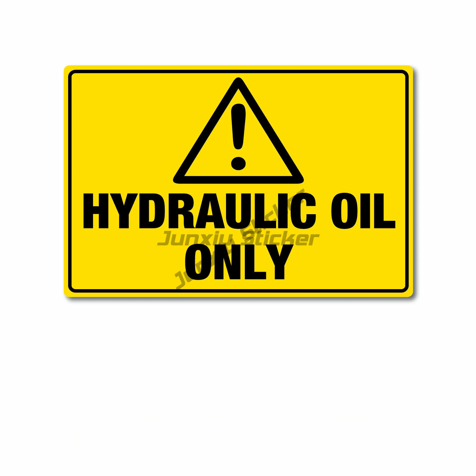 Hydraulic Oil Only Sticker 150mm quality water & fade proof vinyl safety Occlusion Scratch   Scratch-Proof Sunscreen