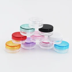 200pcs 2g Small Empty Cream Jar Cosmetic Container Sample Jar Display Case Cosmetic Packaging Mini Plastic Bottle Tin