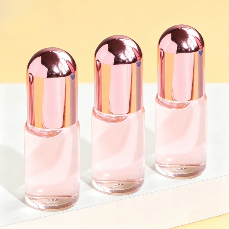 3Pcs 1ml 2ml 3ml Mini Roller Ball Perfume Bottle Portable Refillable Travel Essential Oil Container Cosmetic Containers