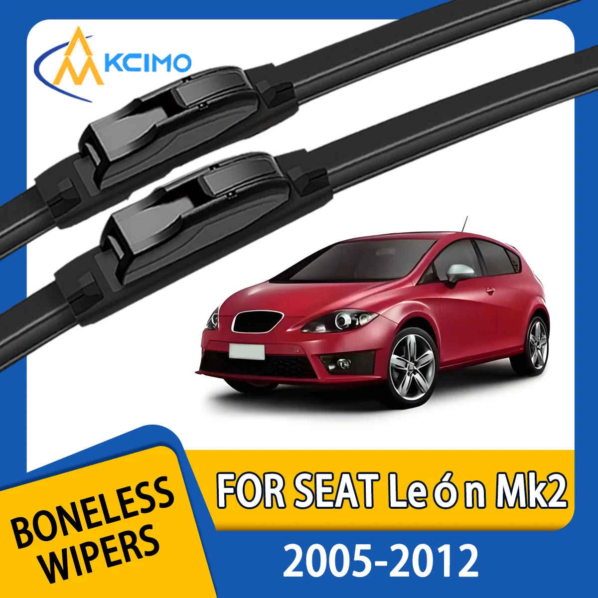 

2PCS New Front Windshield Wiper Blade for SEAT León Mk2 1P 2005-2012 Front Windshield Auto Wipers Blade Accessories 2012 2011