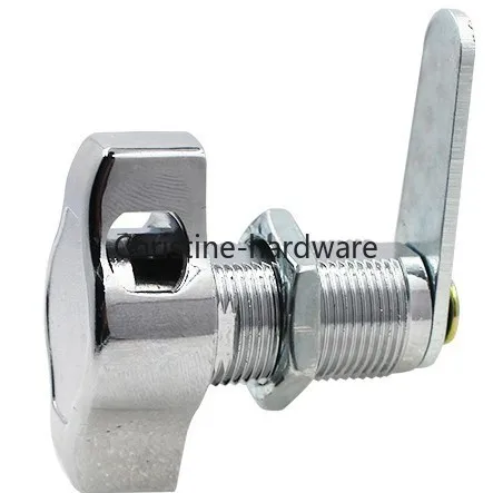 10pcs Keyless Mechanical Cam Lock for Cabinets–Adjustable 16/20/25/30mm Depth,Secure Push-Button Door&Drawer Lock for Furniture