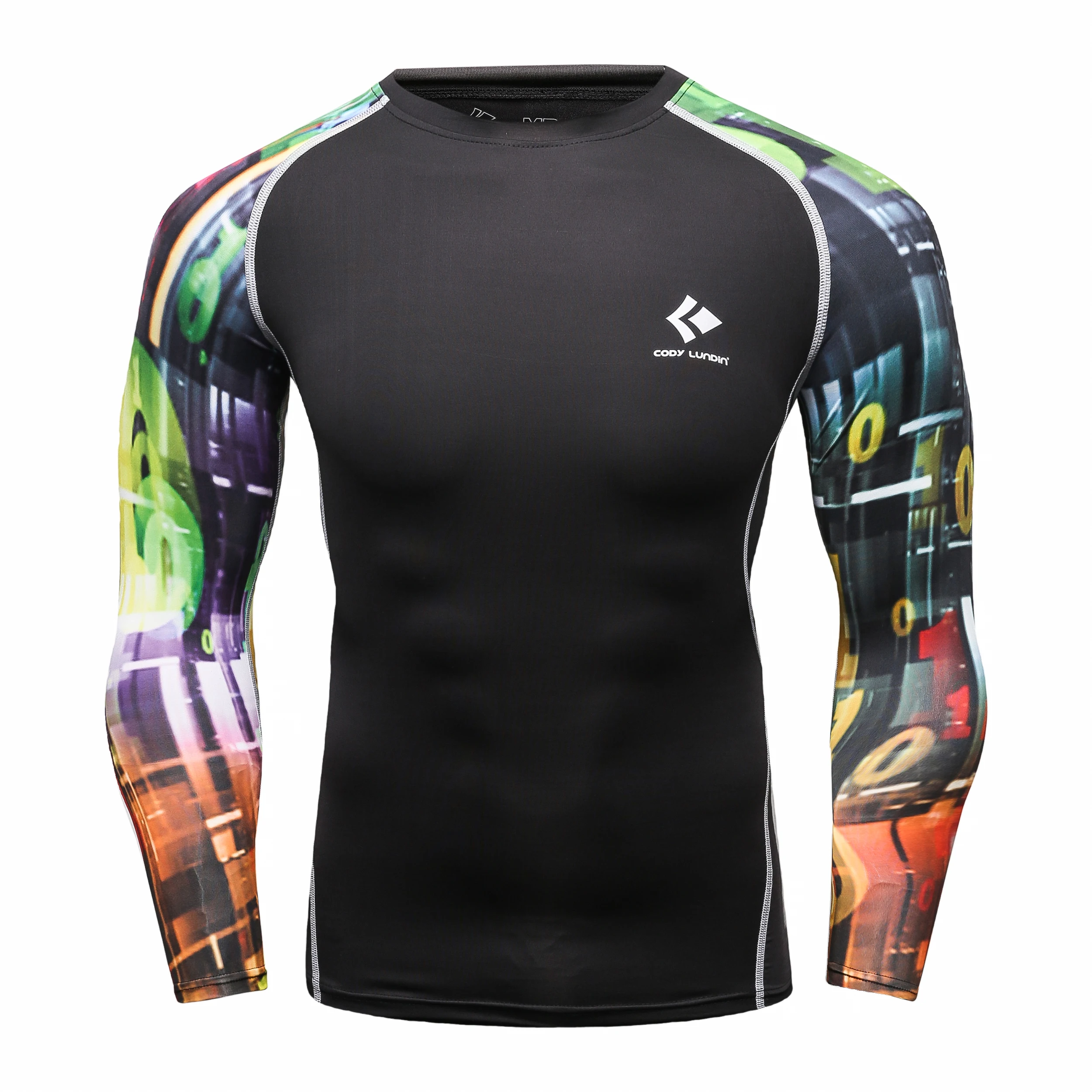 Cody Lundin No Gi Jiu Jitsu Rashguards For Men's Out Fishing Camping Breathable Active Wear With Sublimation Printed Full Sleeve