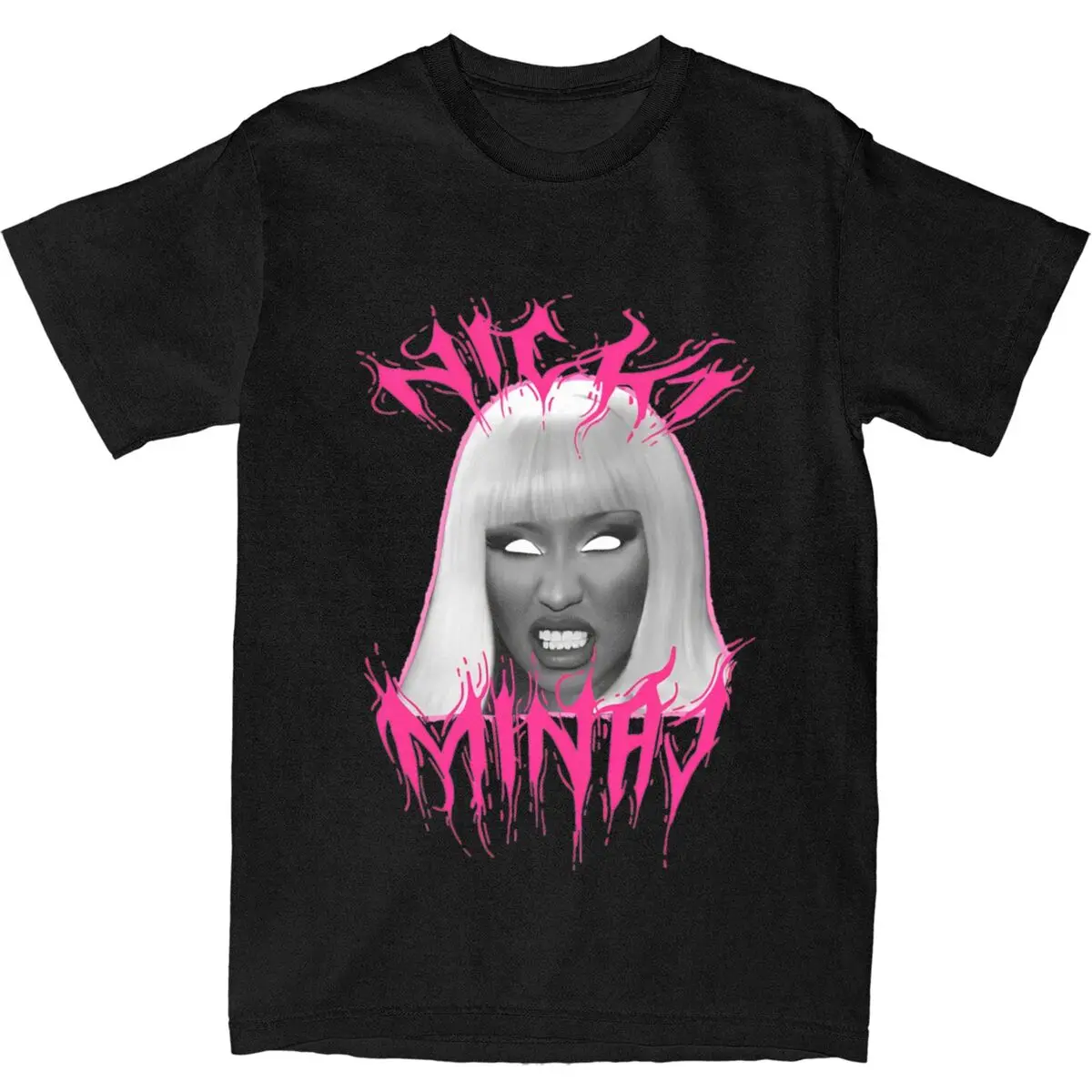 

Men Nicki Minaj T-Shirts Music Rapper Pure Cotton Tees Beach Y2K Funny Short Sleeves T Shirt O-Neck Harajuku Casual Tee Shirt