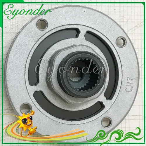 Imagen 2 del producto Amortiguador de cubo de embrague electromagnético de compresor de CA, ventosa de placa frontal DVE13 para Hyundai I40 Kia 1B33E00700 2A 0920039 976441 R100
