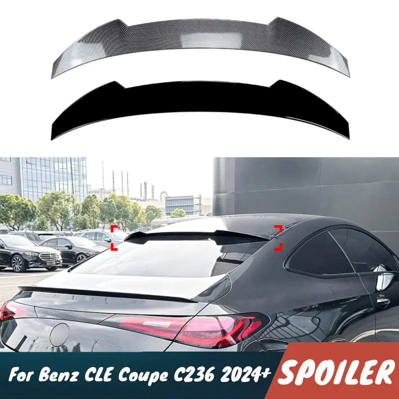 

For 2024+ Mercedes-Benz CLE Coupe C236 AMG Car Rear windshield Spoiler Wing Black Carbon Exterior Tuning Accessories