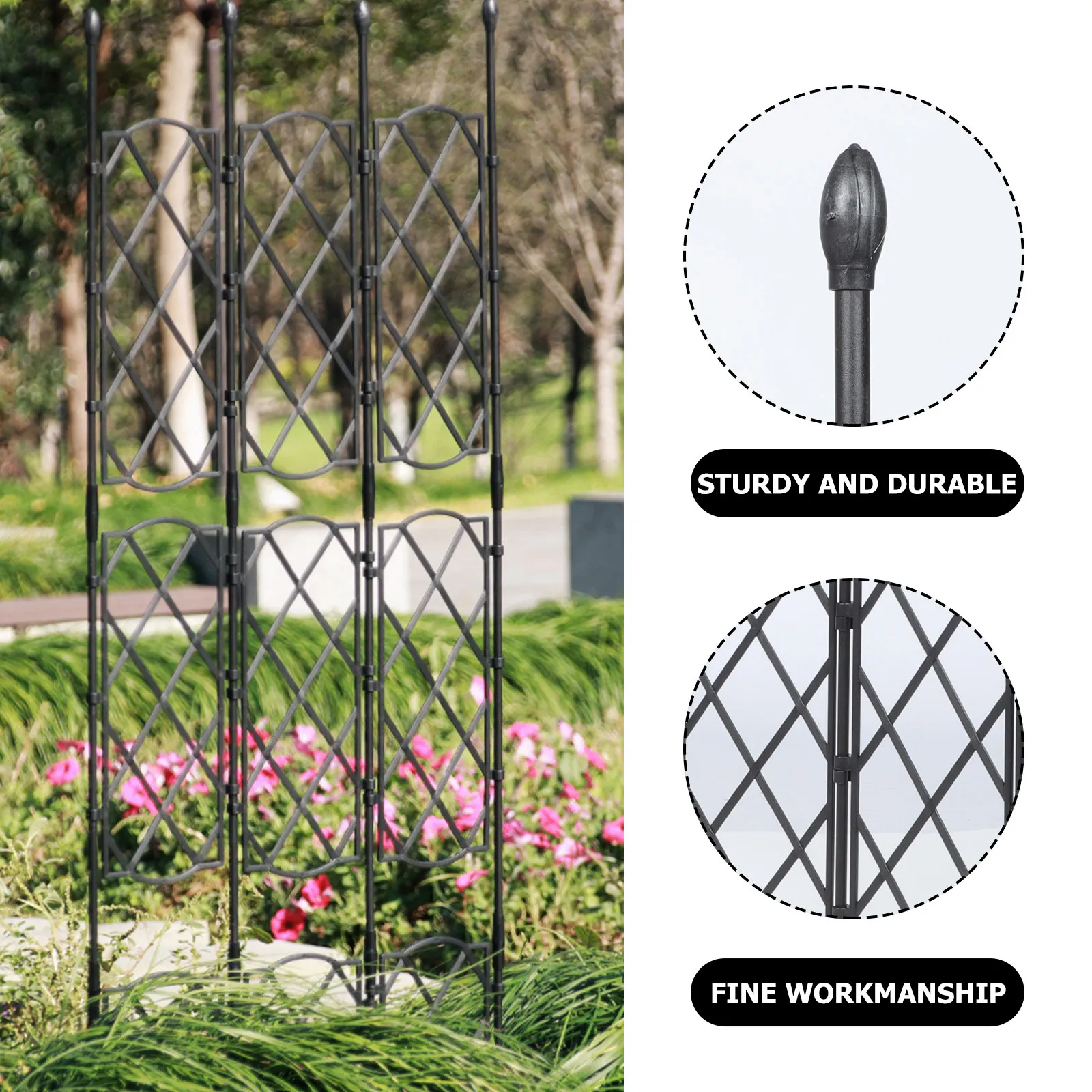 Plant Vine Climbing Rack Heavy Duty Steel Tube with Plastic Coating Strong Bearing Capacity for Tomatoes Beans Peas Plant