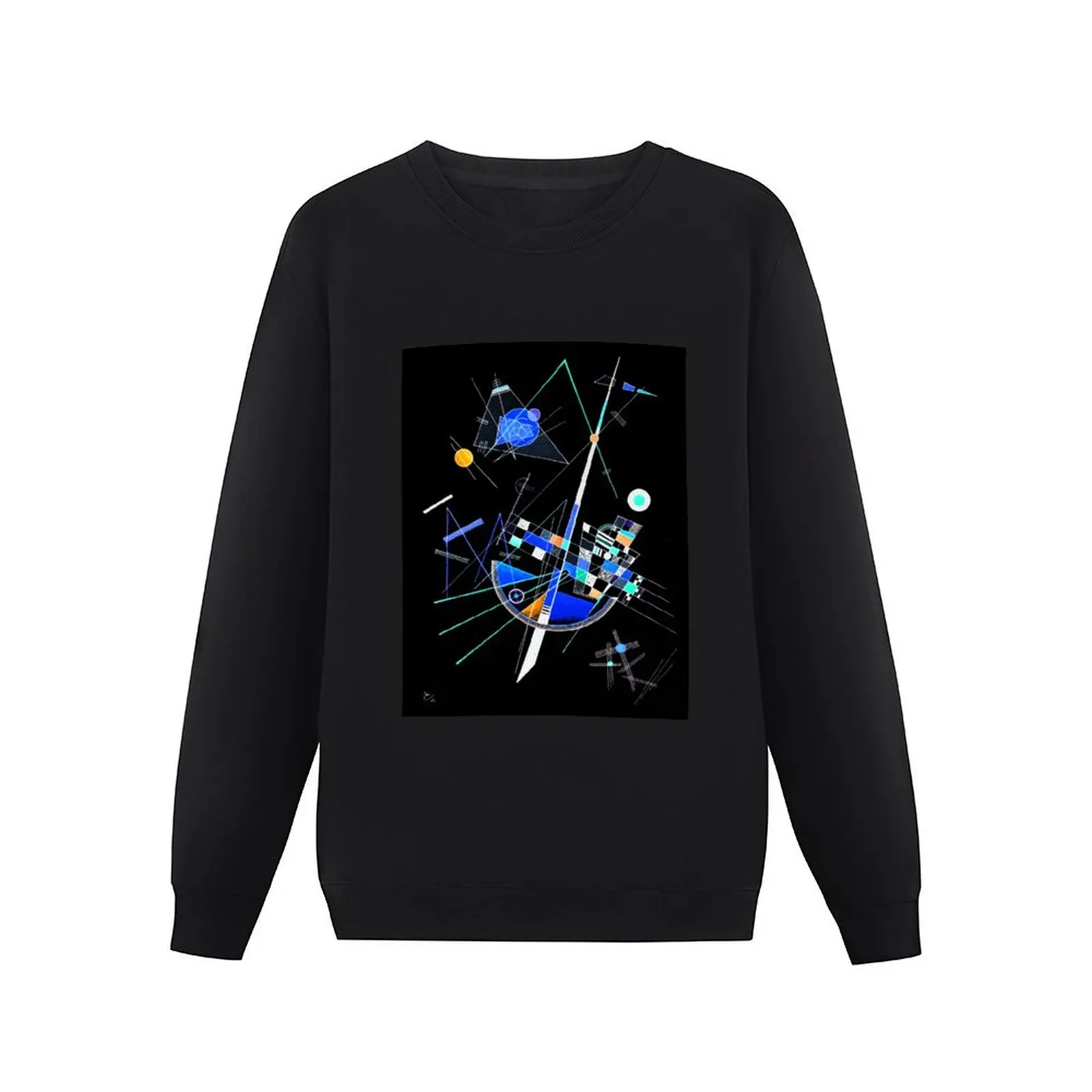 HD Altered Art: Kandinsky Delicate Tension Pullover Hoodie male clothes clothes for men aesthetic sweatshirts