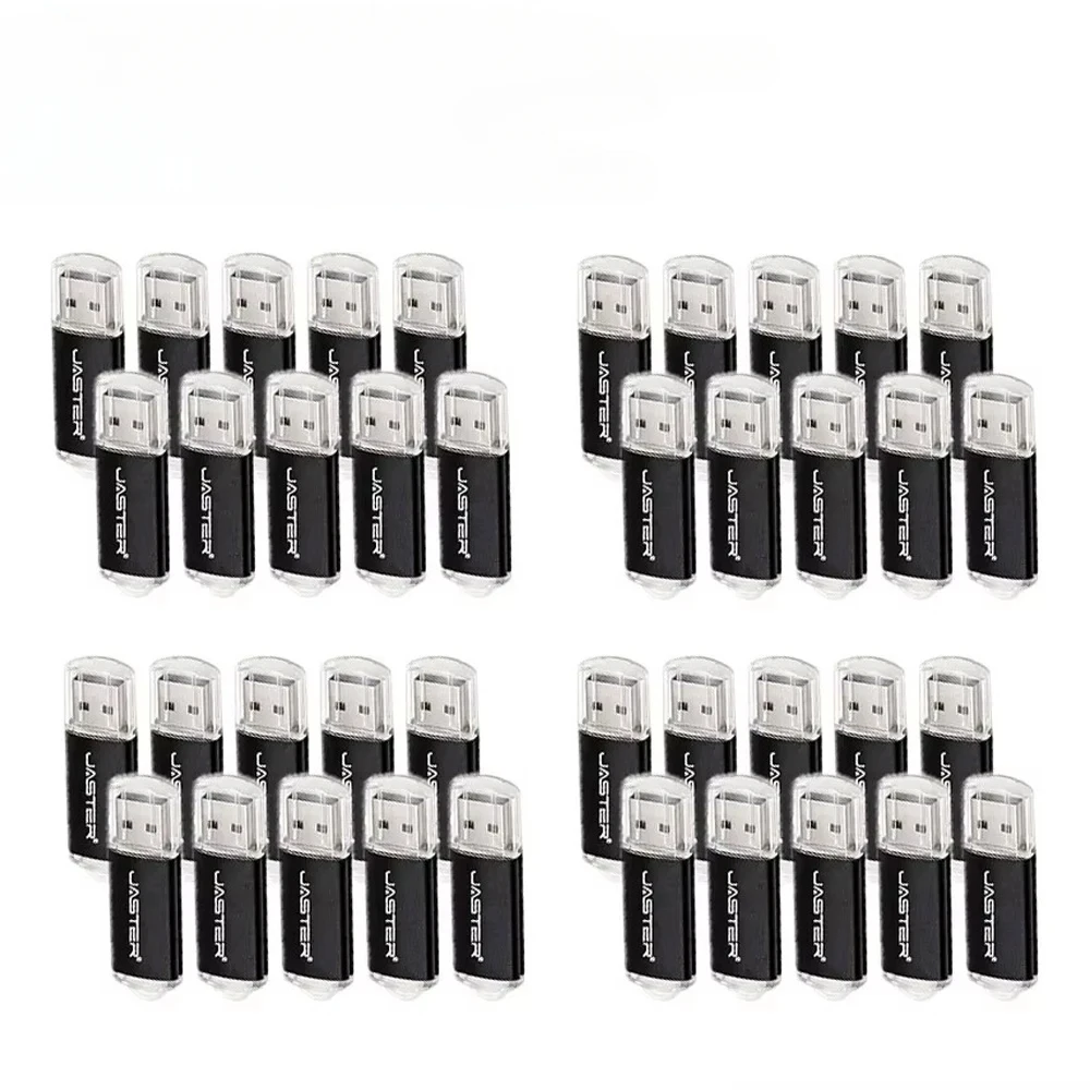 10/ 50/100 Pcs Lot USB 2.0 Flash Drive Pendrive 1GB 2GB 4GB Pen Drive 8GB 16GB Memory Stick 32GB 50Pcs USB Stick 64GB Flash