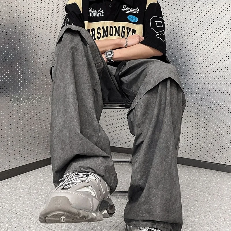 

Мужские повседневные брюки Cleanfit: быстросохнущие, прямого кроя, тонкие, осенние, свободные, струящиеся, премиум-класса, модные