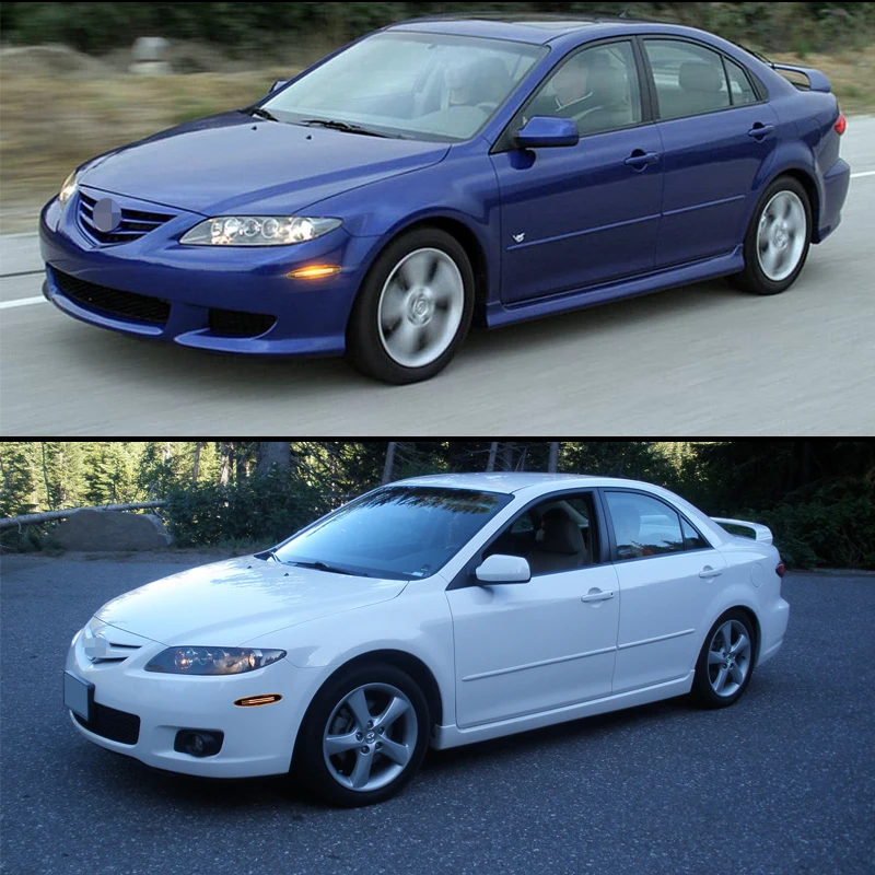 For Mazda 6 Mazdaspeed6 GG GY GG1 GY1 2003-2008 Car LED Front Side Marker Turn Signal Lights Parking Lights Fender Flare Lamps