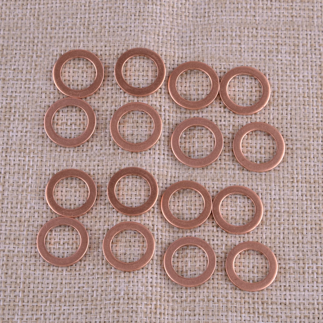 16Pcs Crankcase Copper Washer Oil Drain Gasket 5812232 Fit for Polaris RZR Turbo Ranger 900 General Sportsman Scrambler ACE